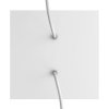 Kovová stropná krytka na luster Rose-One 200x200mm - s dvoma otvormi