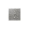 Kovová stropná krytka na luster Rose-One 200x200mm - s dvoma otvormi