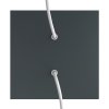 Kovová stropná krytka na luster Rose-One 200x200mm - s dvoma otvormi