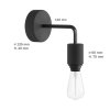 Vonkajšia nástenná lampa s ramenom Fermaluce EIVA ELEGANT E27 pre tienidlo - IP65