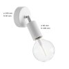Vonkajšia nástenná lampa s kĺbom Fermaluce EIVA ELEGANT E27 - IP65