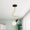 Flexibilné rameno Creative Flex s koncovkami a hodvábnym opletom RM79 - Mustard