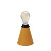 Stolná lampa na batérie Cabless11 so žiarovkou A60 1,3W – s úchytom pre tienidlo