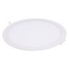 170mm kruhovy 12w zapustny panel farba teplota farebna 3000 biela led stmivatelny kelviny k rogim