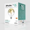 7w zarovka zrcadlovym globe vrchlikem cri80 se - gold e27 g125 stmivatelna