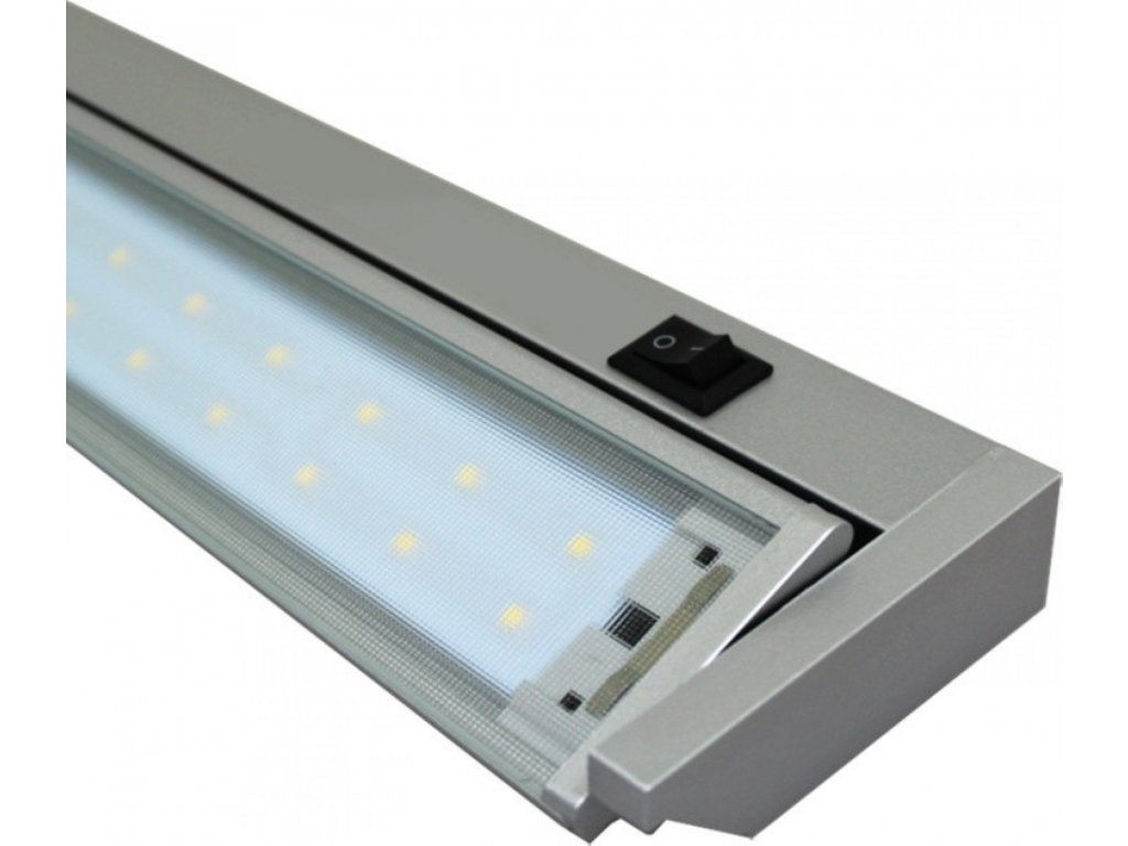 GANYS kuchyňské LED svítidlo výklopné 10W 58cm stříbrné Ecolite TL2016-42SMD/10W