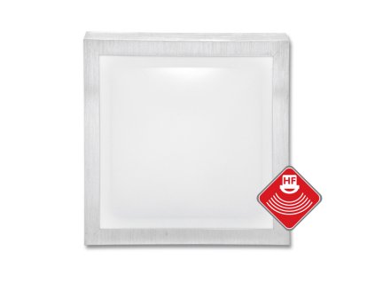 LED sv. vč. HF senz.,11W,27x27cm,IP44,1100lm,bílé