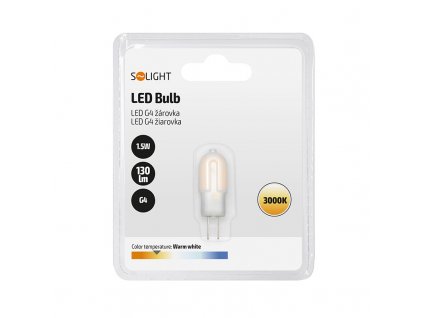 Solight LED žárovka G4, 1,5W, 3000K, 130lm