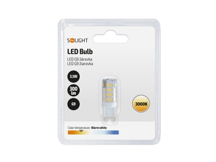 Solight LED žárovka G9, 3,5W, 3000K, 300lm