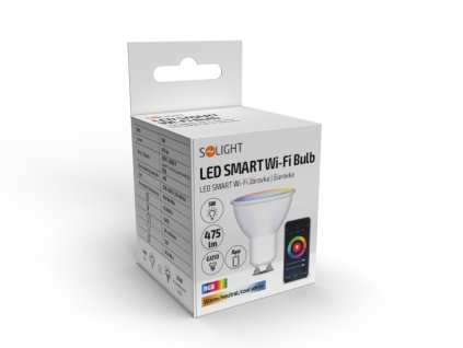 Solight LED SMART WIFI žárovka, GU10, 5W, RGB, 425lm