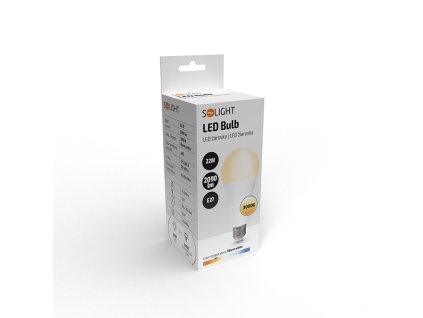 Solight LED žárovka, klasický tvar, 22W, E27, 3000K, 270°, 2090lm