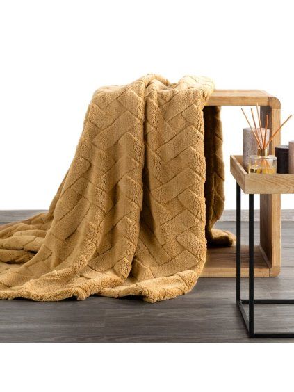 Deka D91 CARO 200 X 220 CM medová