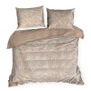 Saténová sada povlečení SPRING 81 160 X 200 CM světle hnědý