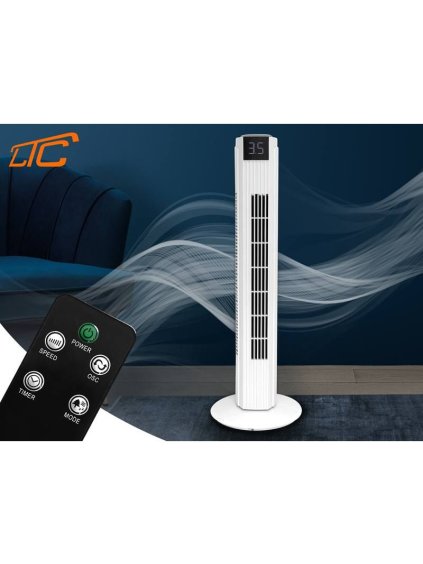 stlpovy ventilator s dialkovym ovladanim 50w 82cm ltc