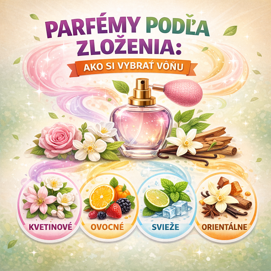 PARFÉMY PODĽA ZLOŽENIA: AKO SI VYBRAŤ VÔŇU