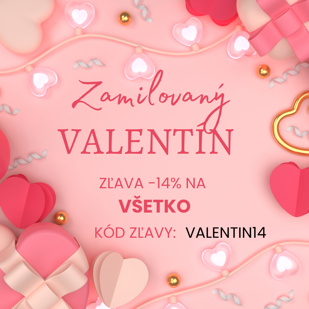 Valentín Zľava -14% na VŠETKO s kódom VALENTIN14