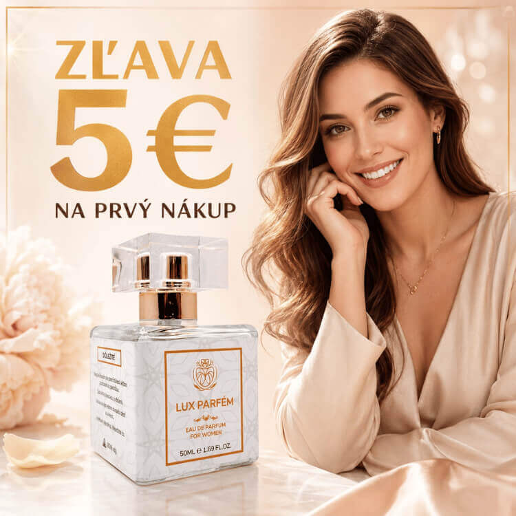 Zľava 5 eur na prvý Nákup / luxparfem.sk