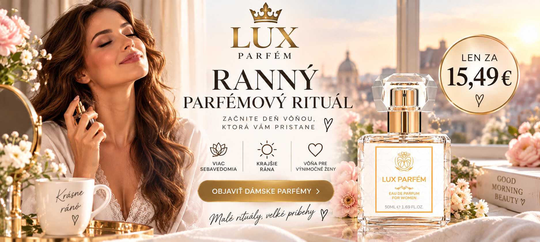 Ranný parfumový rituál, ktorý si zamilujete za 15,49 eur / luxparfem.sk