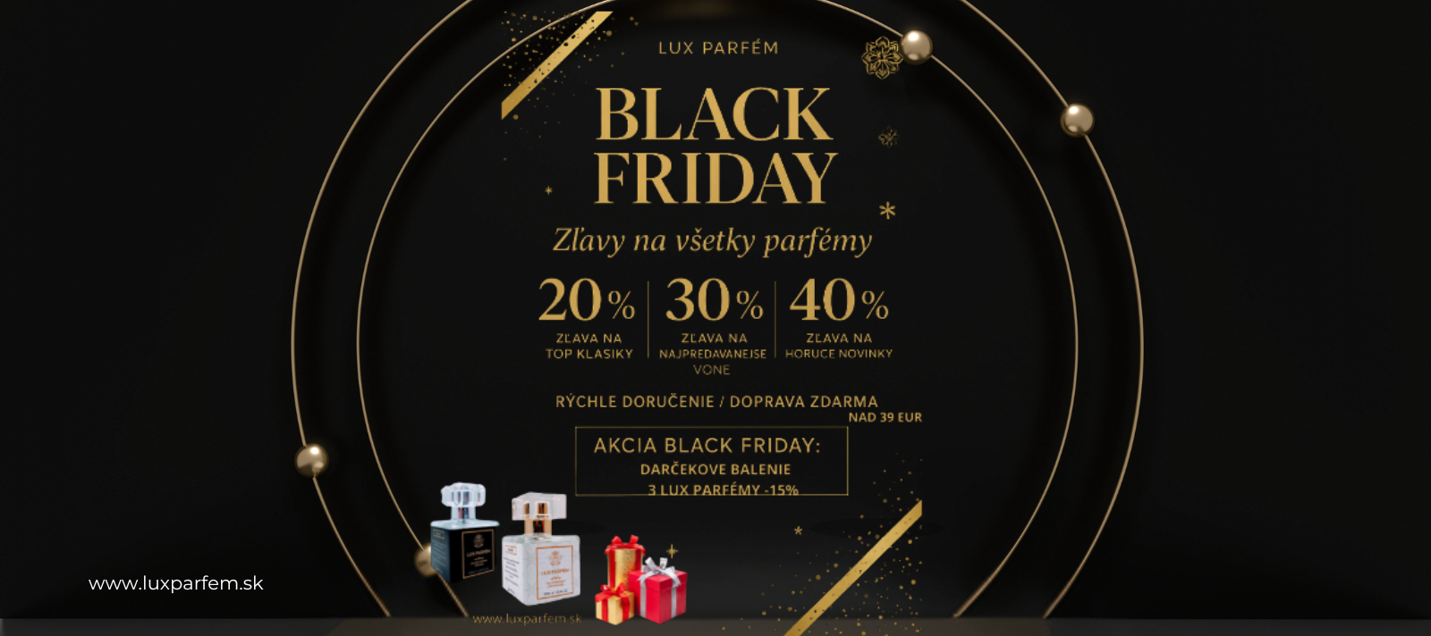 🖤 Black Friday  v Lux Parfém -40%