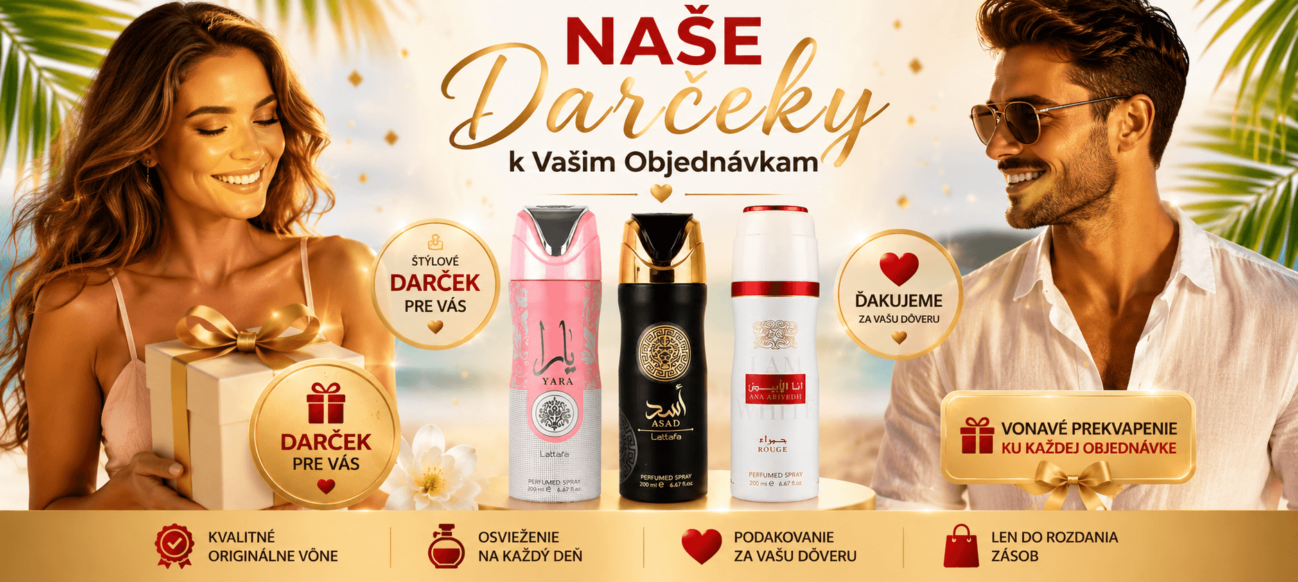 DARČEK K OBJEDNÁVKE – LETNÉ OSVIEŽENIE! Lux Parfém.sk