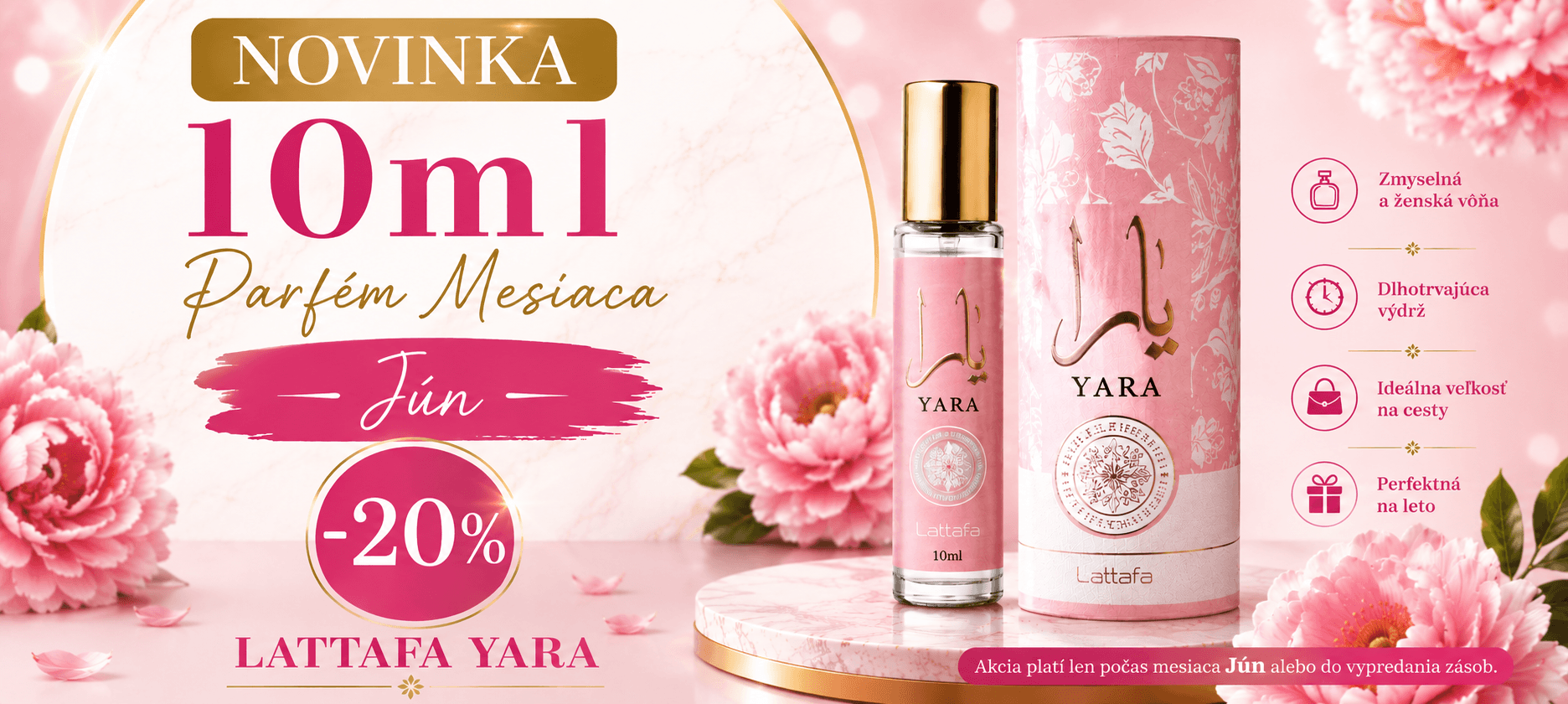 Parfém mesiaca Jún: LATTAFA YARA 10 ml so zľavou -20 % luxparfem.sk