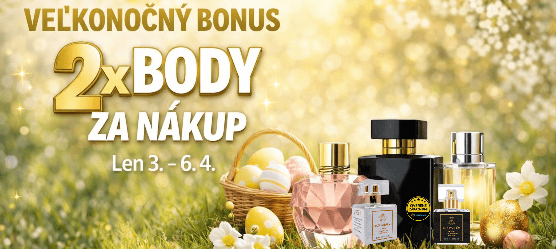 Veľkonočná akcia: 2× viac bodov za nákup