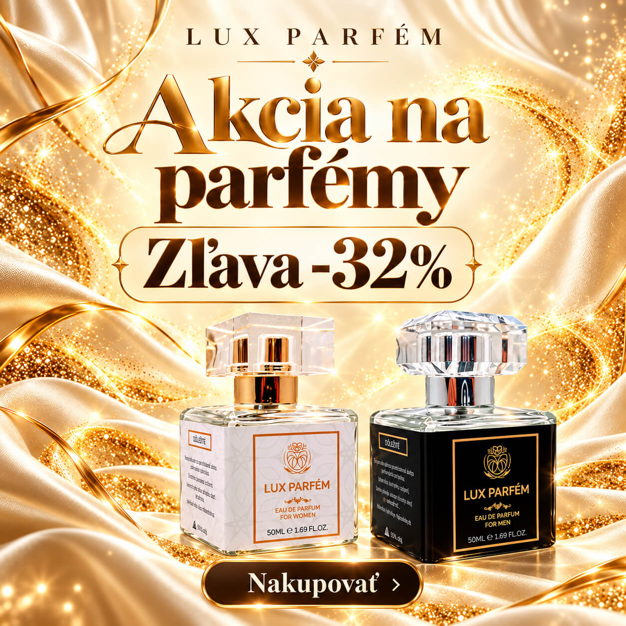 Akcia na parfémy Objavte parfémy v akcii pre ženy aj mužov za výhodné ceny /luxparfem.sk
