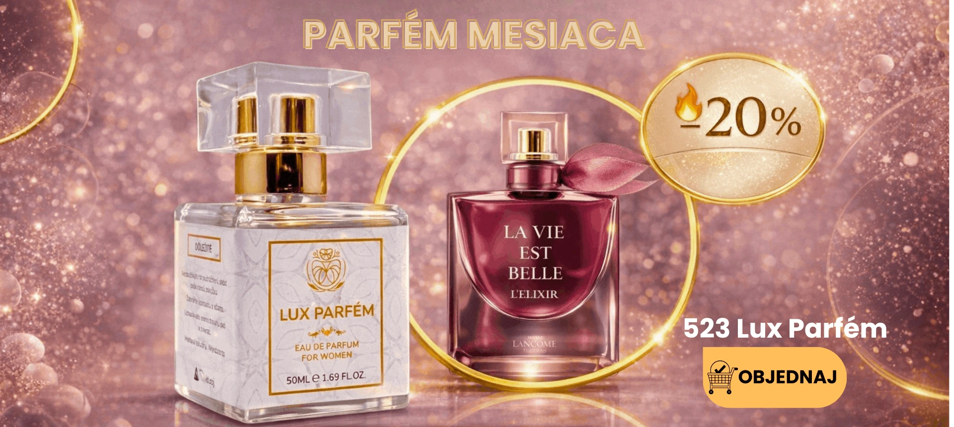 Lux Parfém Mesiaca 523 – Inšpirovaný Lancôme: La Vie Est Belle L'Elixir