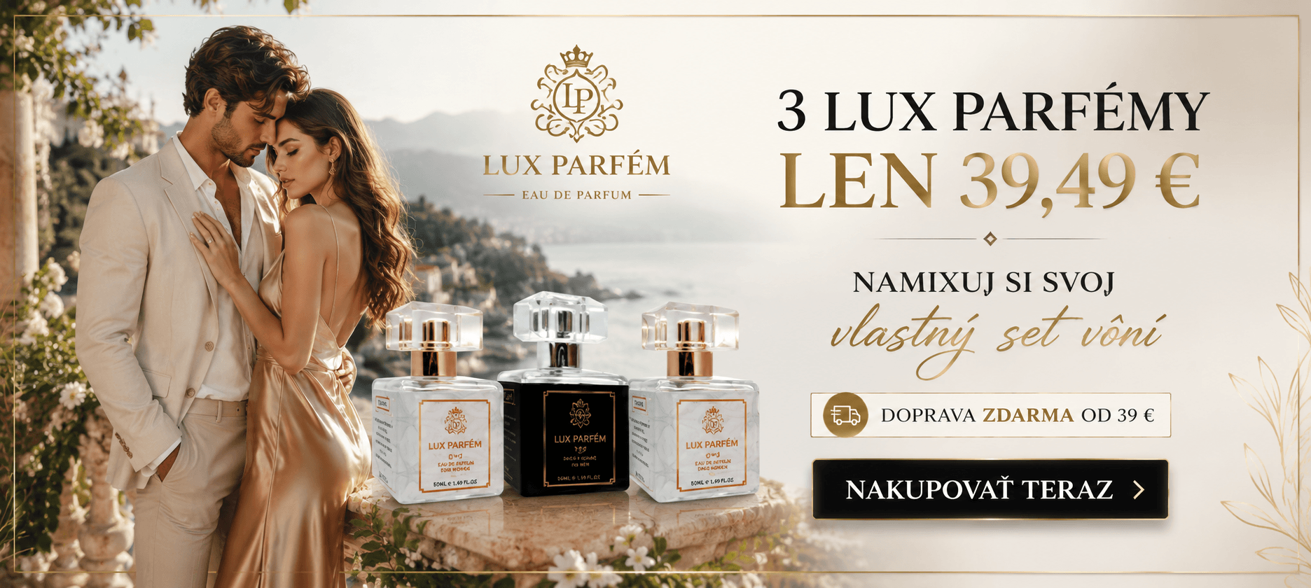 3 parfémy za super cenu 39,49 € Lux Parfém