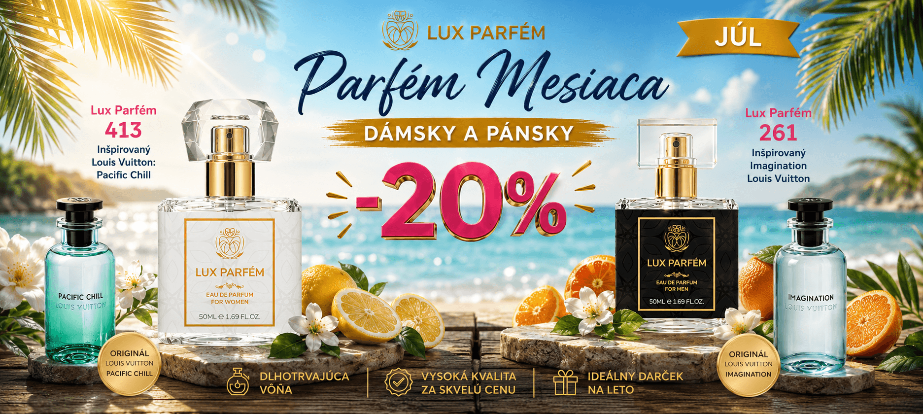 PARFÉM MESIACA JÚL Louis Vuitton teraz so zľavou -20 % / Lux Parfém.sk
