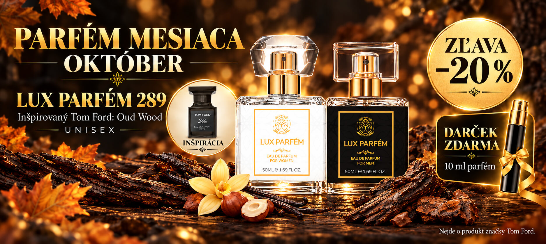 🍂 PARFÉM MESIACA OKTÓBER so zľavou −20 %! ✨ / luxparfem.sk