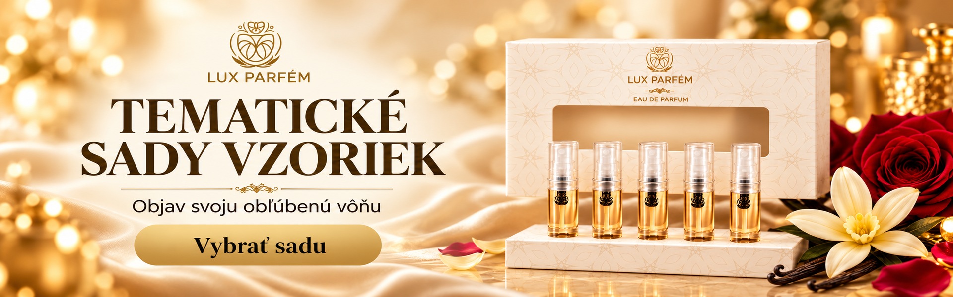 8 tematických sád vzoriek luxparfem.sk