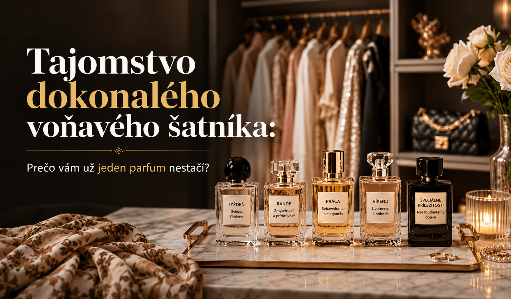 Tajomstvo dokonalého voňavého šatníka: Prečo vám už jeden parfum nestačí? / Lux Parfem.sk