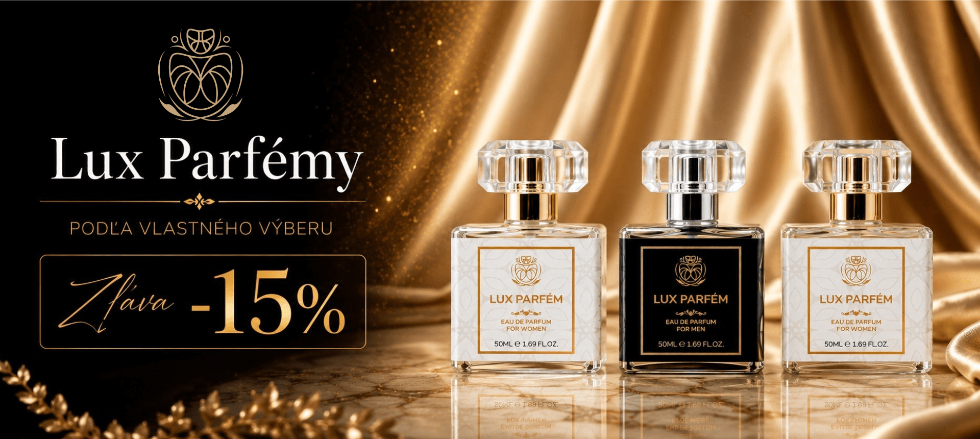 3 parfémy za super cenu 39,49 € Lux Parfém