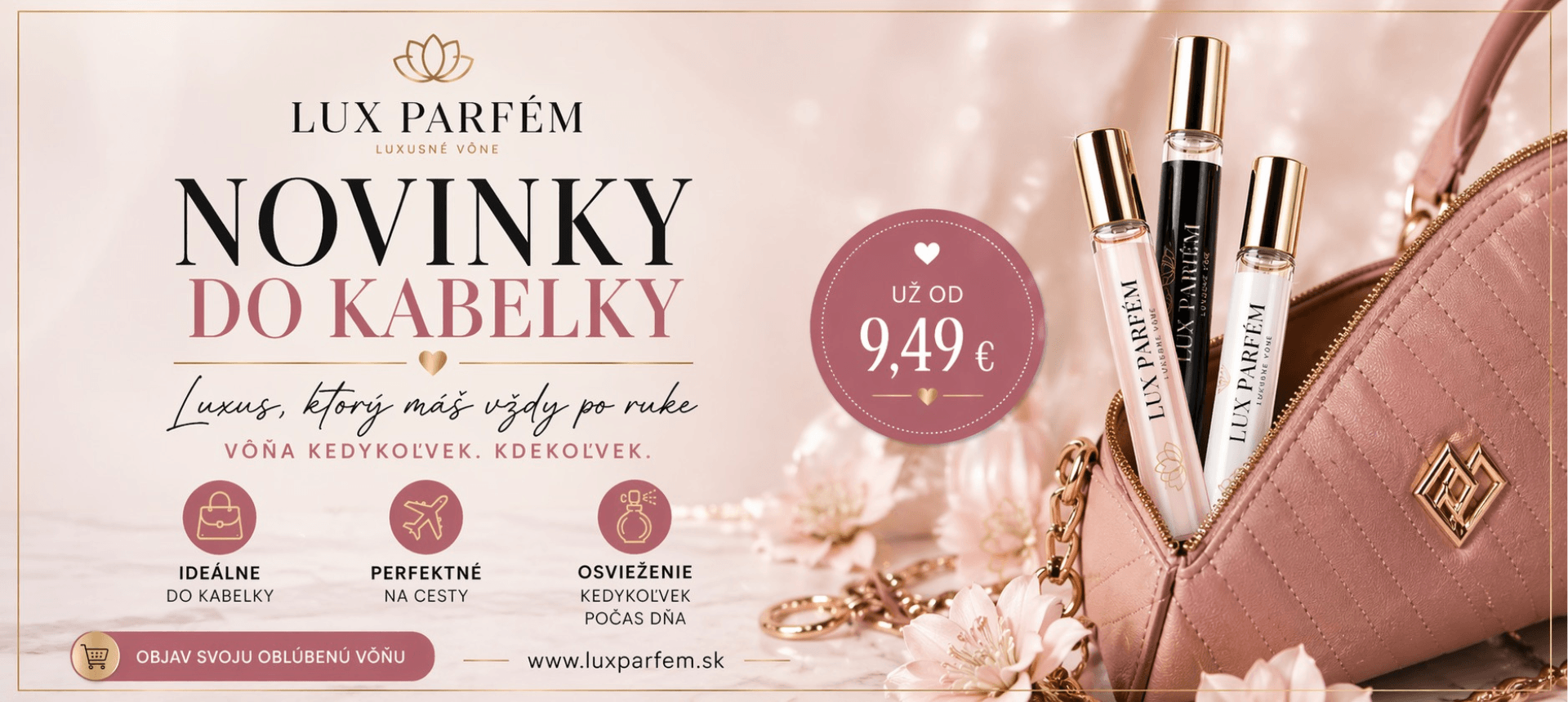 NOVINKY DO KABELKY  Luxus, ktorý si vezmeš so sebou