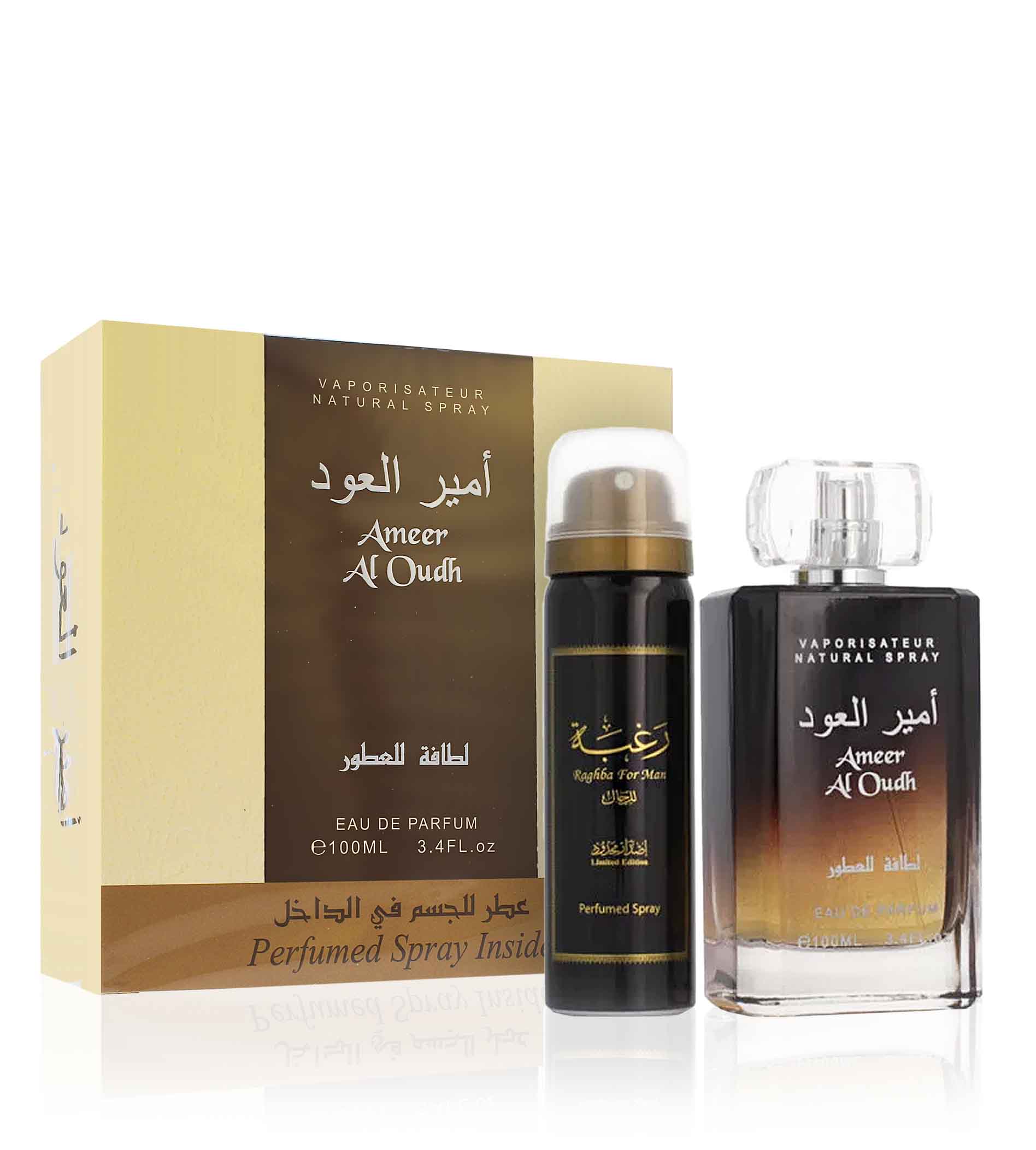 Lattafa Ameer Al Oudh sada unisex parfémovaná voda 100 ml + deodorant 50 ml