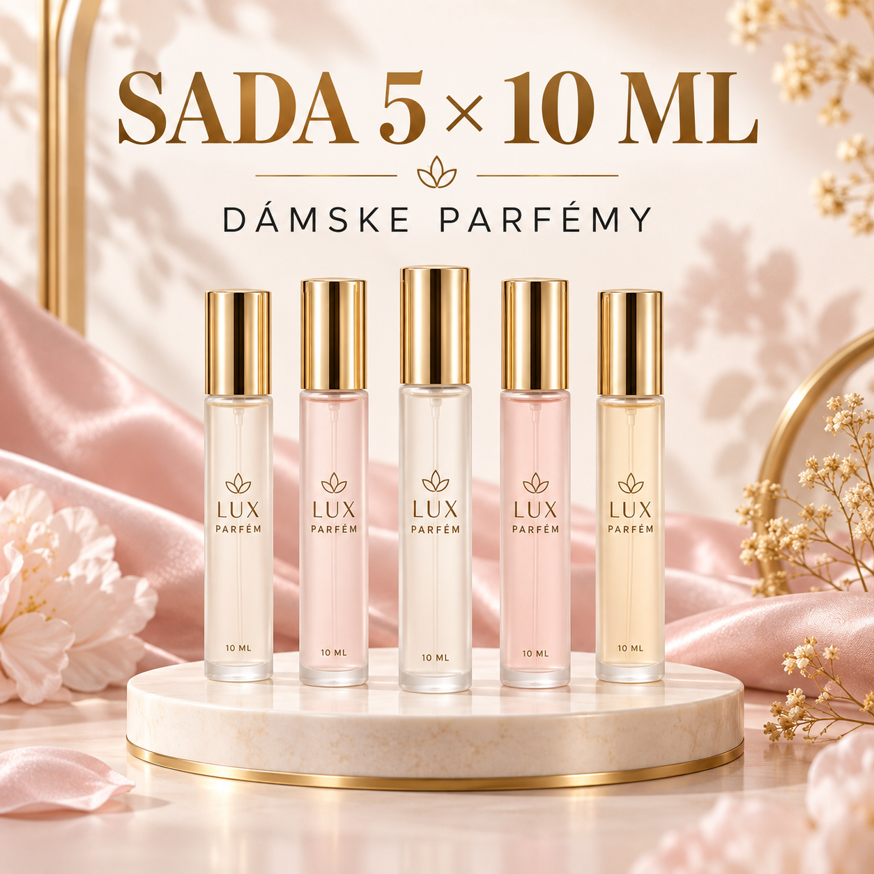Lux Parfém Sada 5 × 10 ml – Dámské parfémy
