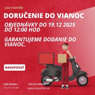 🎄 Chceš mať darčeky doma ešte pred Vianocami? Objednaj do 19.12. do 12:00 a GARANTUJEME doručenie do Vianoc! 🎁✨ Nečakaj –...
