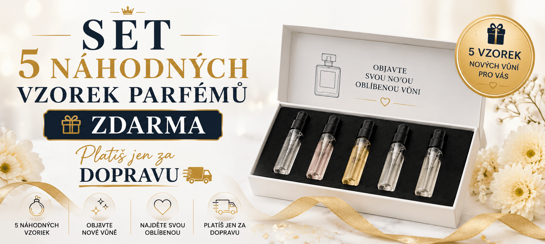 5 vzorků v hodnotě 180 Kč  ZCELA ZDARMA! / Lux Parfum.cz
