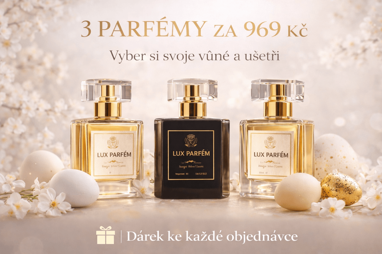 Vyber si 3 vůně podle svého vkusu