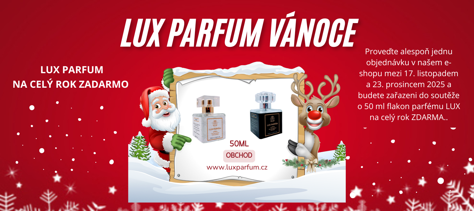 🎅🎄✨ LUX PARFÉM NA CELÝ ROK ZDARMA! ✨🎄🎅