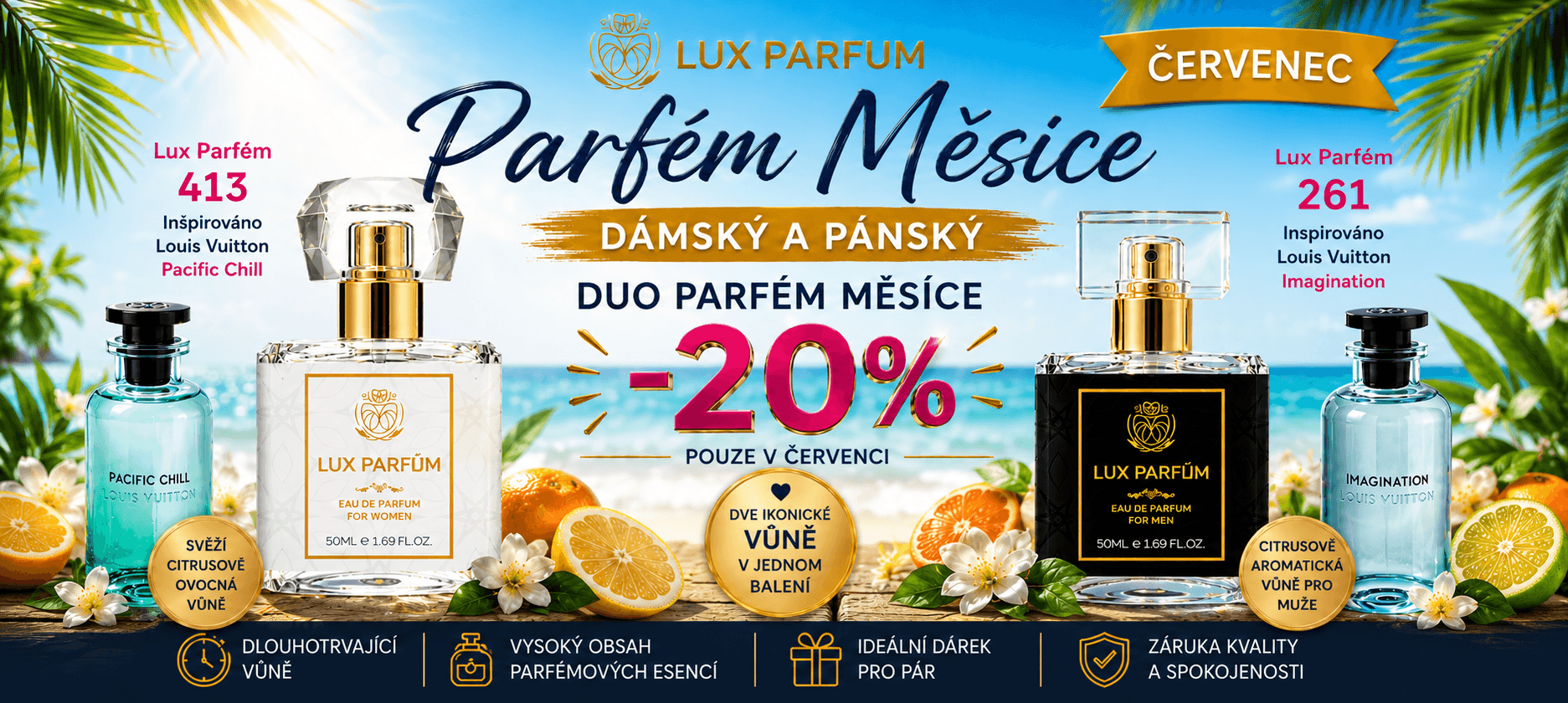 Parfém měsíce Červenec