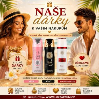 ✨ VOŇAVÉ OSVĚŽENÍ NA KAŽDÝ DEN! ✨ Objevte oblíbené tělové spreje Lattafa 200 ml, které vás zahalí do nádherné vůně od rána...