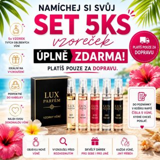 ☀️ U nás LÉTO teprve začíná! ☀️ 🔥 ŠÍLENÁ AKCE LUX! ❓Ještě neznáš naše parfémy LUX? Teď je můžeš vyzkoušet bez rizika. 🎁 5...