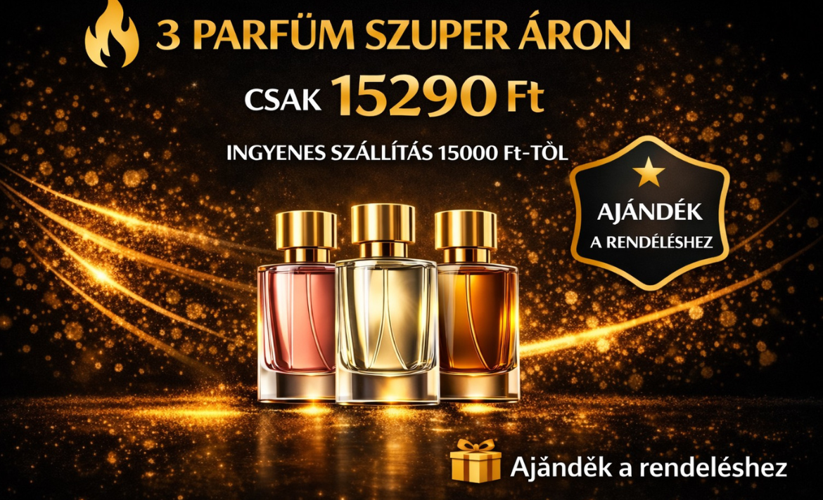 3 parfüm szuper áron 15290 Ft Lux Parfum