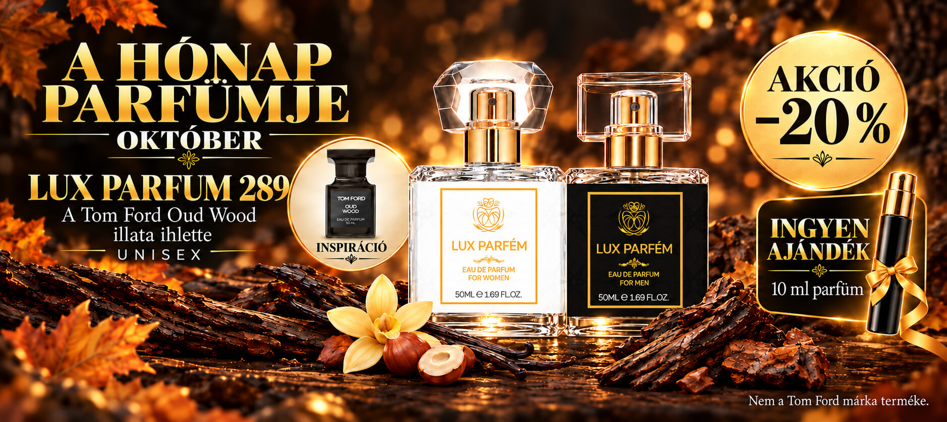 🍂 OKTÓBER HÓNAP PARFÜMJE – 20% KEDVEZMÉNNYEL! ✨ luxparfumok.hu
