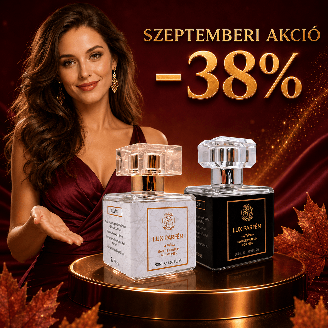 SZEPTEMBERI AKCIÓ – MOST 38% KEDVEZMÉNNYEL! luxparfumok.hu
