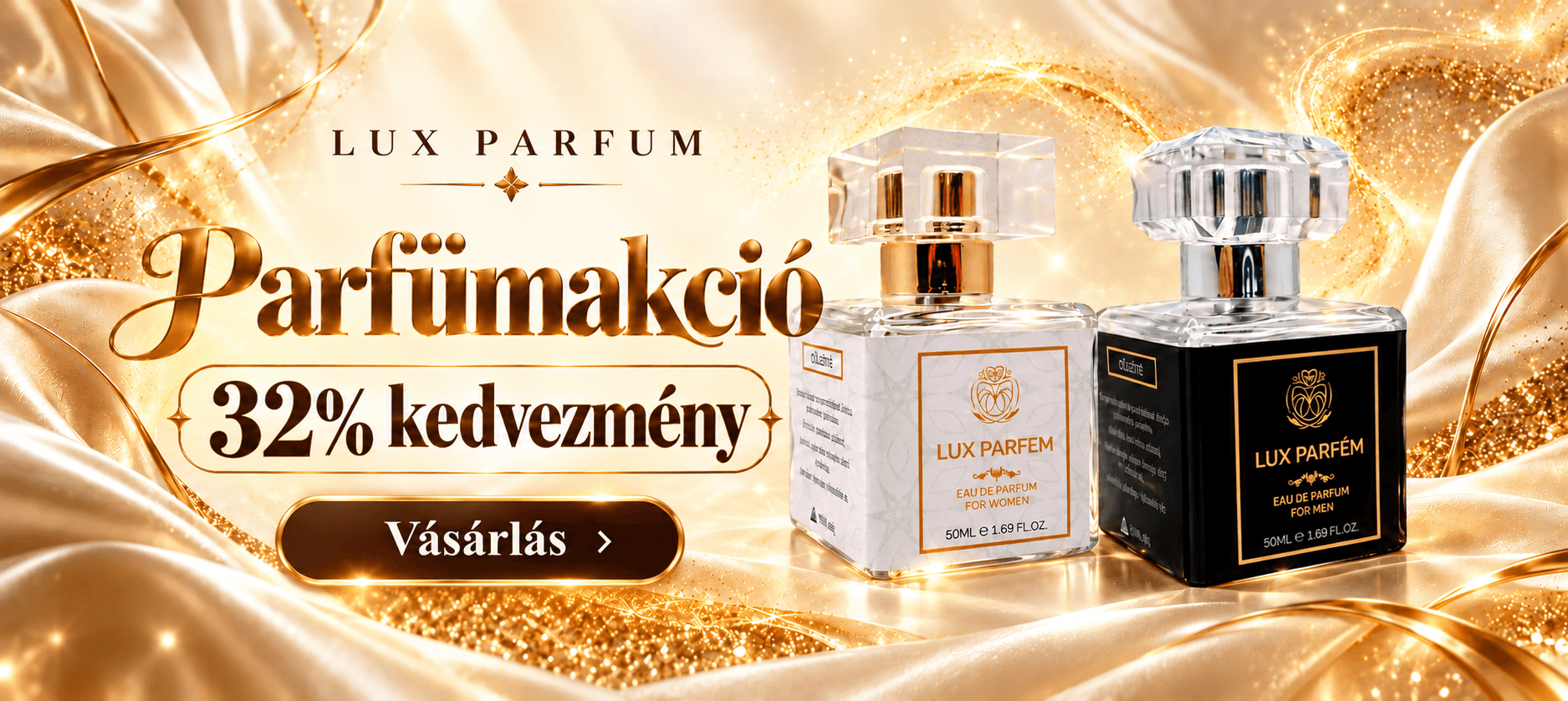 Parfüm-akció: Fedezze fel a kedvezményes áron kapható női és férfi parfümöket /luxparfumok.hu