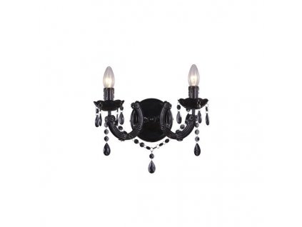Nástěnné svítidlo MAGNOLIA, černé, gotický styl