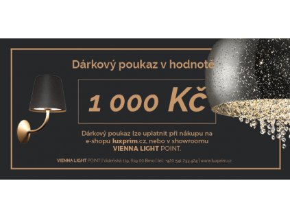 Dárkový poukaz v hodnotě 1000 Kč